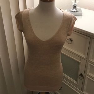 Sweater with cap sleeves